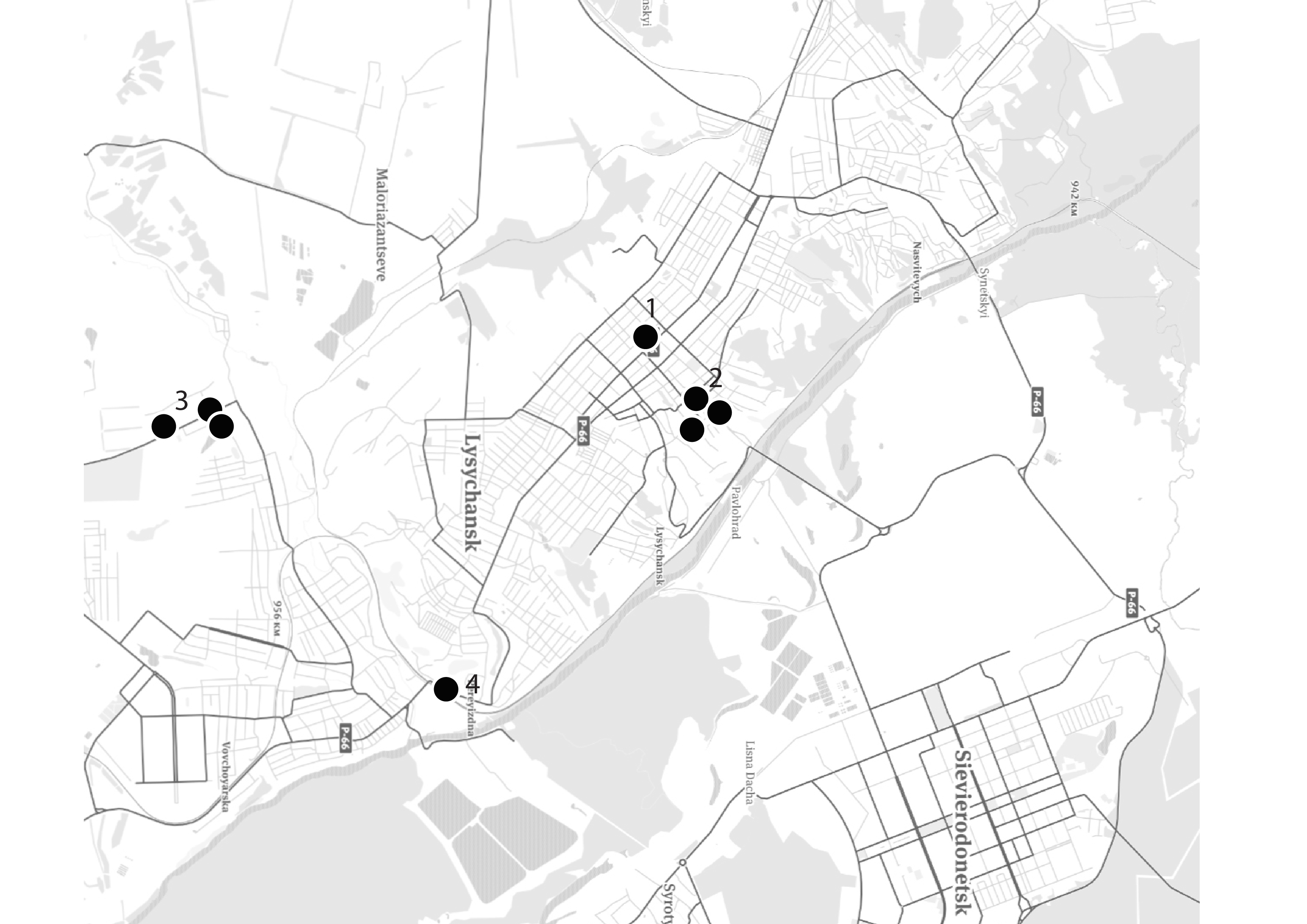 Lysychansk_locations