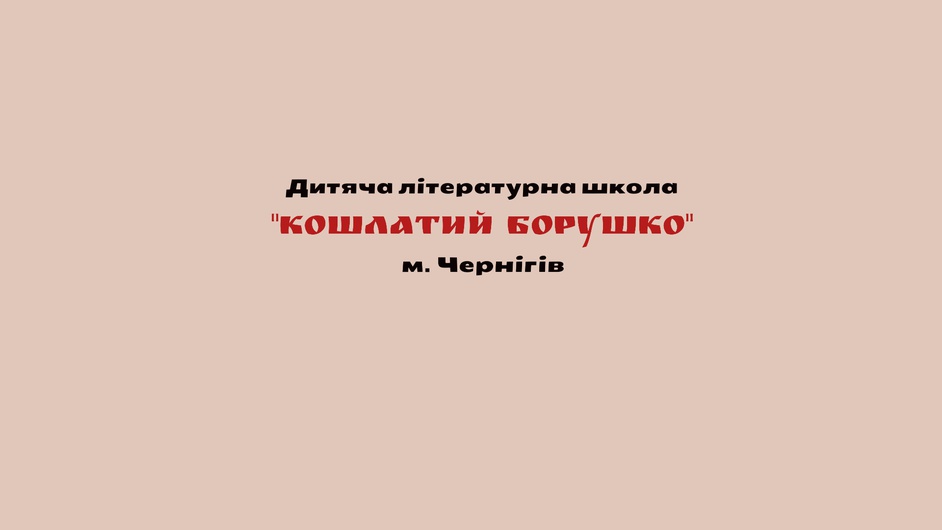  Дитяча літературна школа "Кошлатий Борушко"